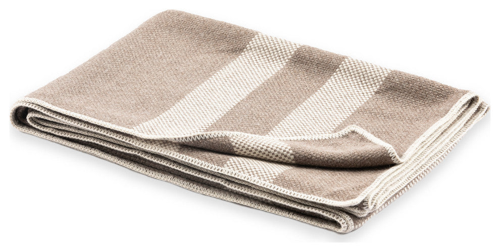 Alpaca Panama Throw 120x180Cm, Almond