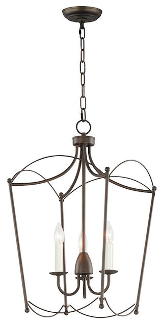 Maxim Lighting Plumette 3-Light Pendant, Chestnut Bronze, 12163CHB