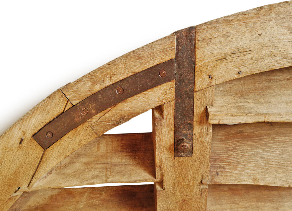 Consigned Large Teak Wood Arched Vent
