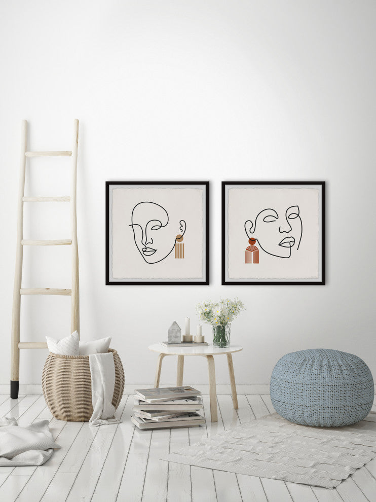 The Whispering Forces Diptych, 2-Piece Set, 32x32 Panels