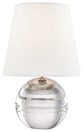 Nicole 1-Light Table Lamp, Polished Nickel