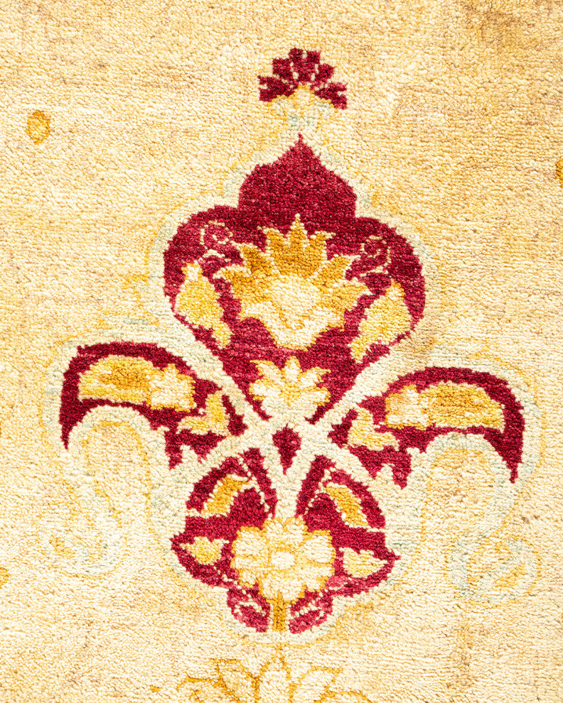 Mogul, One-of-a-Kind Hand-Knotted Area Rug Yellow, 8' 1" x 10' 1"