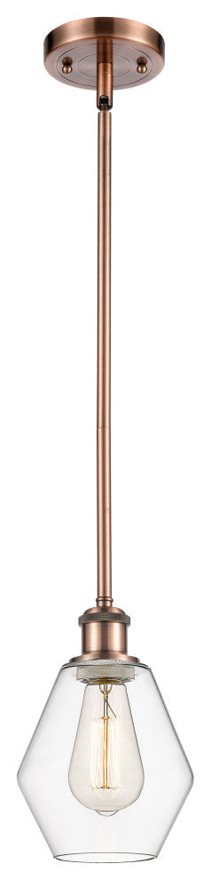 Innovations 516-1S-AC-G652-6 1-Light Mini Pendant, Antique Copper