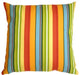 Pillow Decor - Bistro Stripes Azalea 20 x 20 Outdoor Pillow