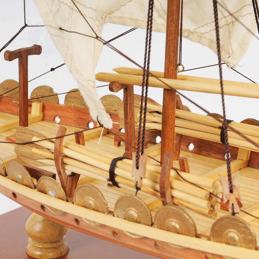 Viking Small Wooden Handcrafted boat model