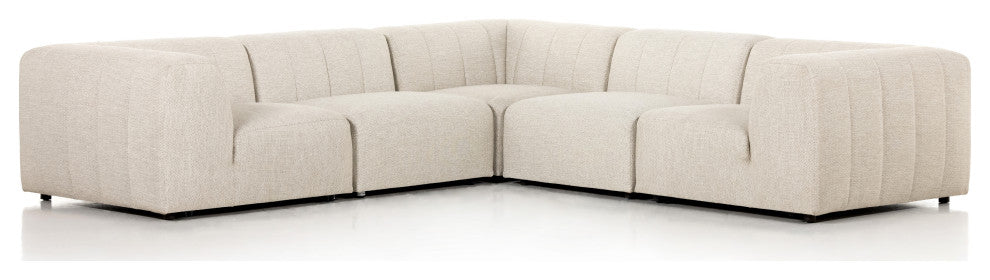 Gwen Outdoor 5 Pc Sectional-Faye Sand