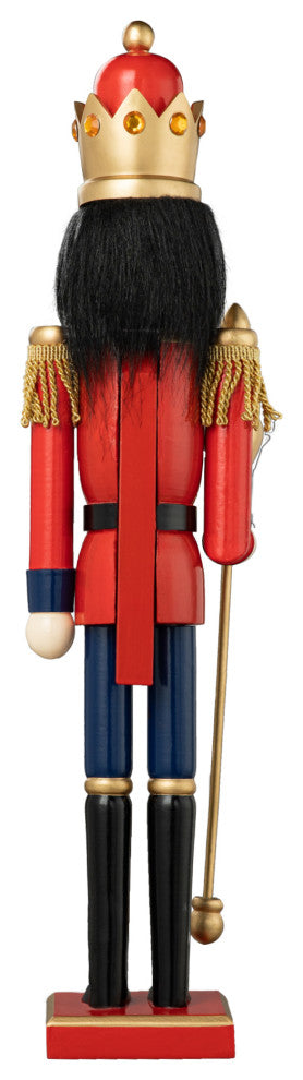 24"H Wooden Christmas King Nutcracker