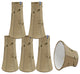 30241-6 Small Bell  Chandelier Clip On Lamp Shade Gold 2 1/2"x4"x5"