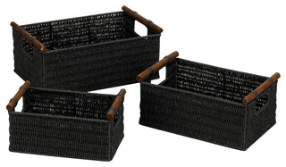 Decorative Woven Baskets 3 Pack