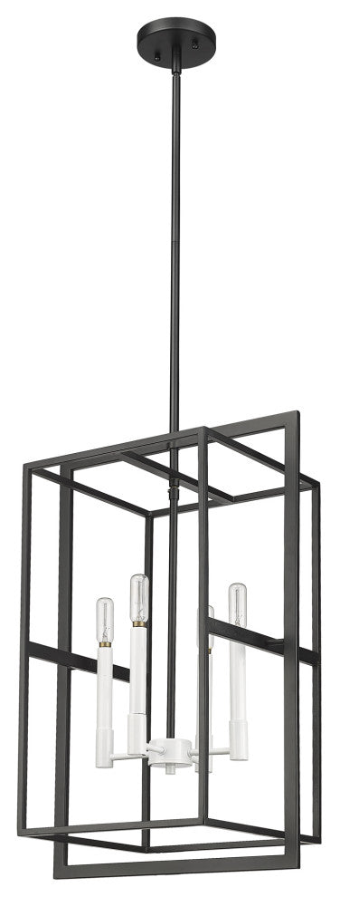 Milbank Black 4-Light Pendant