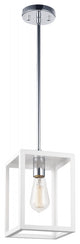 Matteo Lighting C76001WH One Light Pendant, White Finish