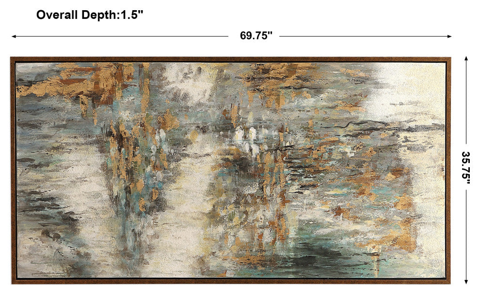 Uttermost Behind The Falls Abstract Art