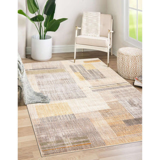 Sahara Boxes Area Rug - Multi, 3'3"x4'11"