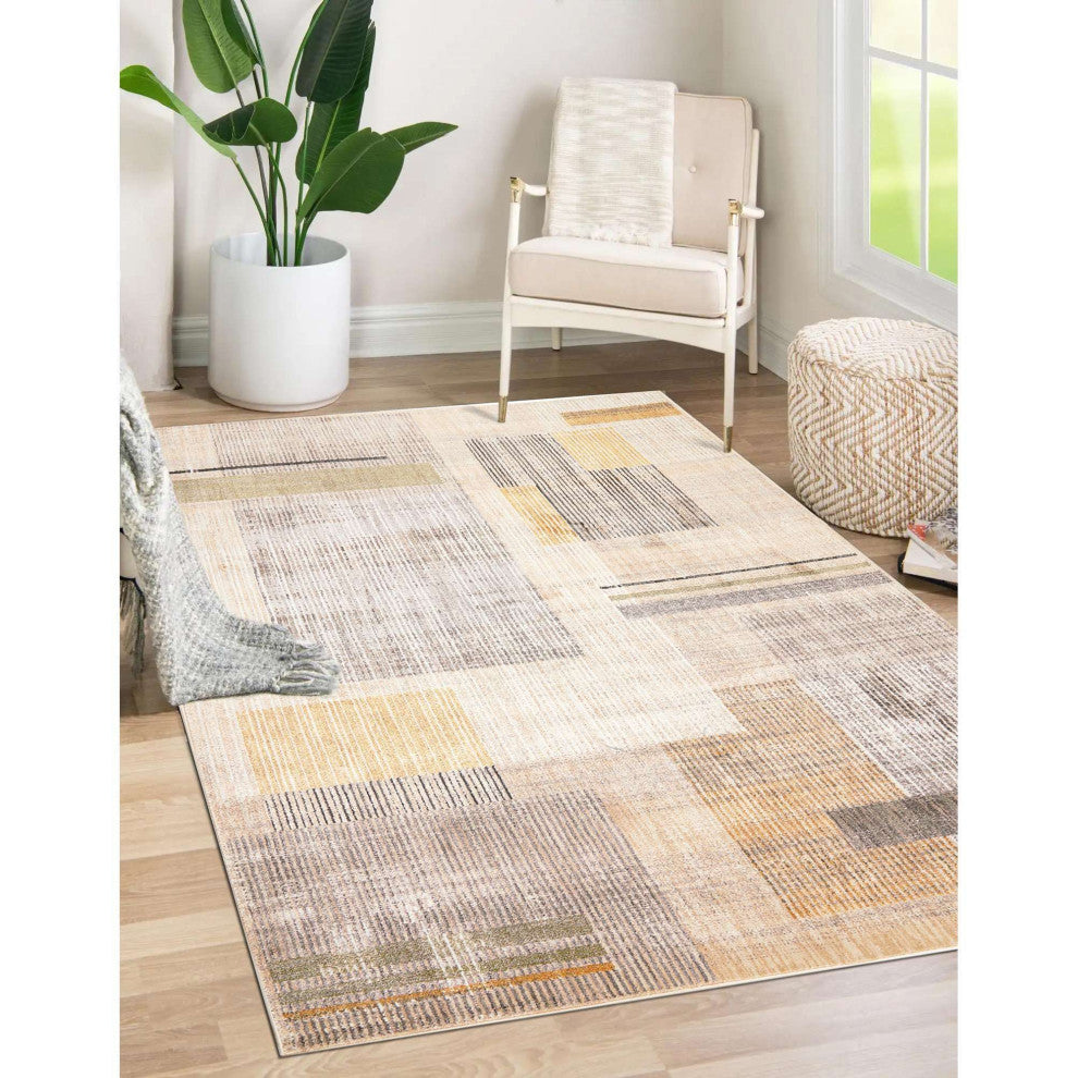 Sahara Boxes Area Rug - Multi, 3'3"x4'11"