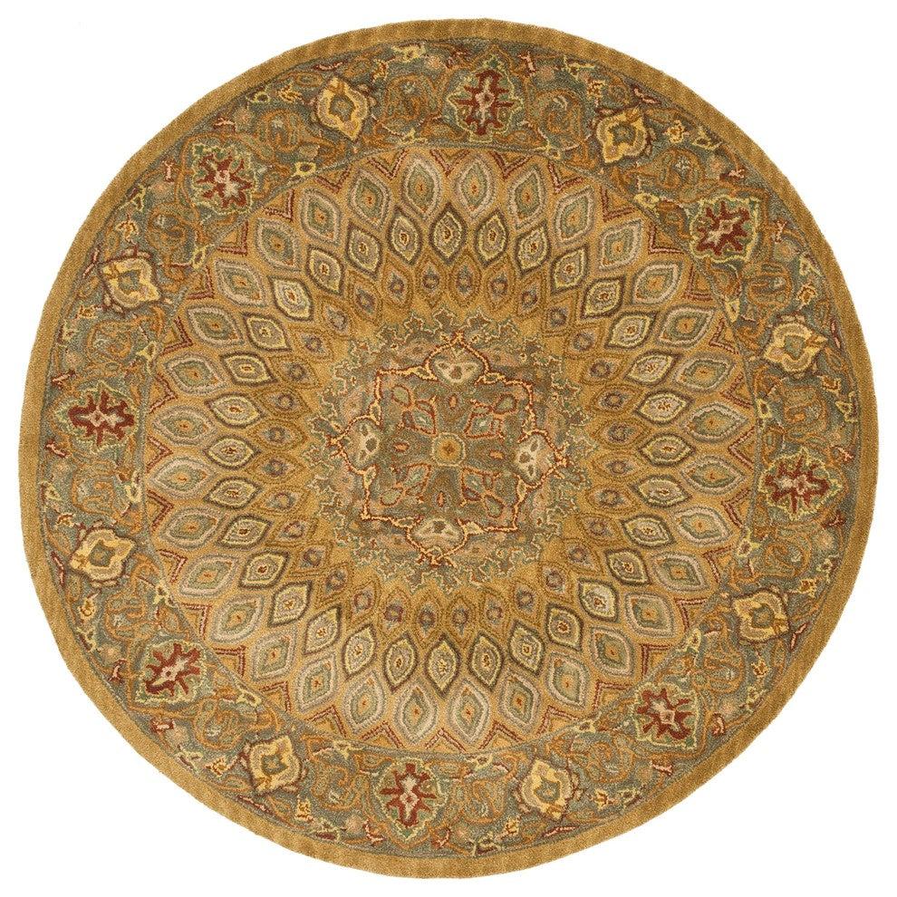 Safavieh Heritage Hg914A Rug, Light Brown/Grey, 8'0" X 8'0"