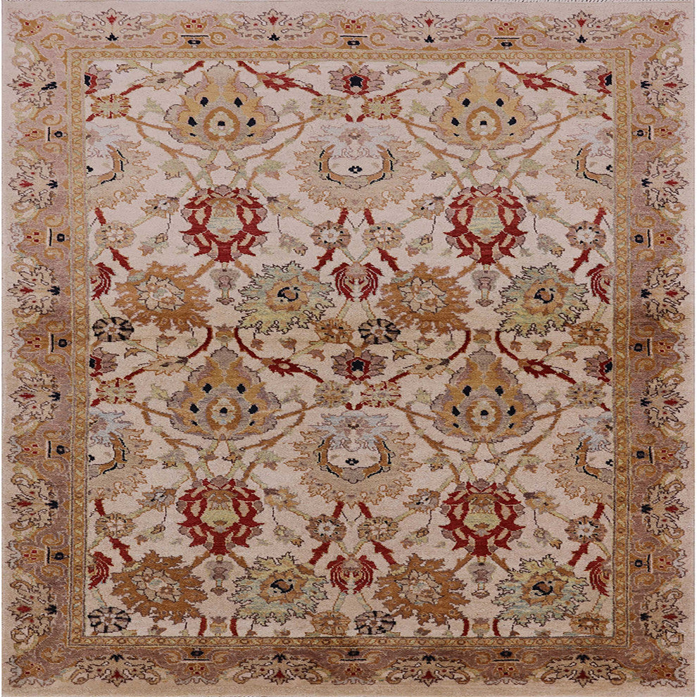 Ahgly Company Indoor Square Mid-Century Modern Area Rugs, 7' Square