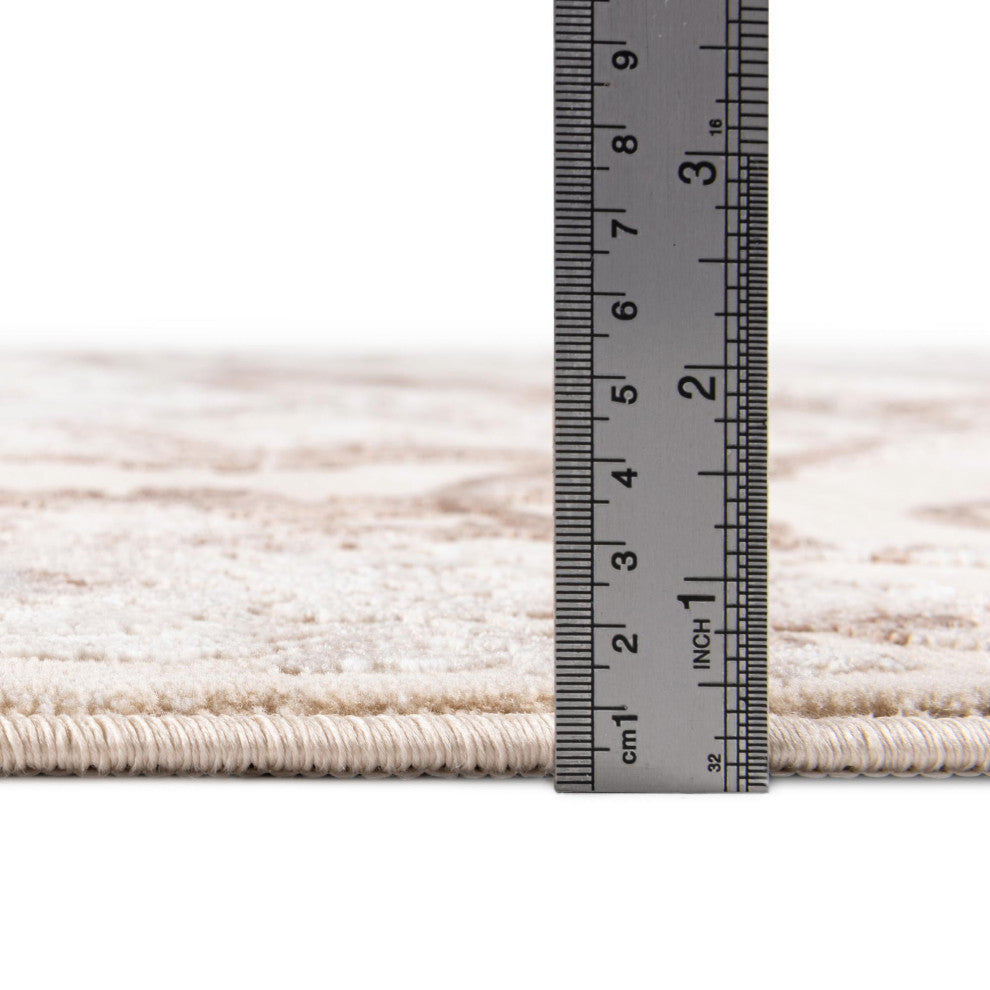 Unique Loom Diana Finsbury Rug, Beige, 2'x8' Runner