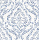 Featherton Blue Floral Damask Wallpaper Bolt