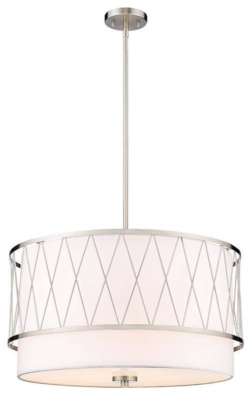 Zlite 198-24BN 4-Light Pendant, White