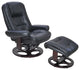 Jacque Pedestal Recliner / Otttoman, Hilton Black