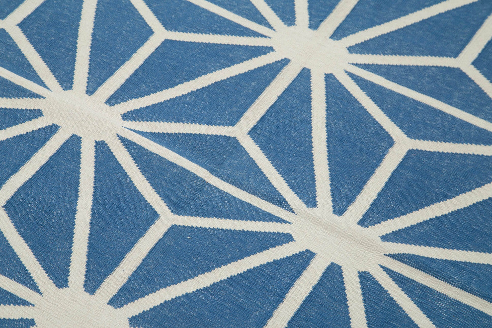 Rug N Carpet - Handmade Wool 3' 8'' x 5' 6'' Flatweave Dhurrie Kilim Rug