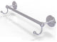 Prestige Monte Carlo 18" Towel Bar with Integrated Hooks, Satin Chrome