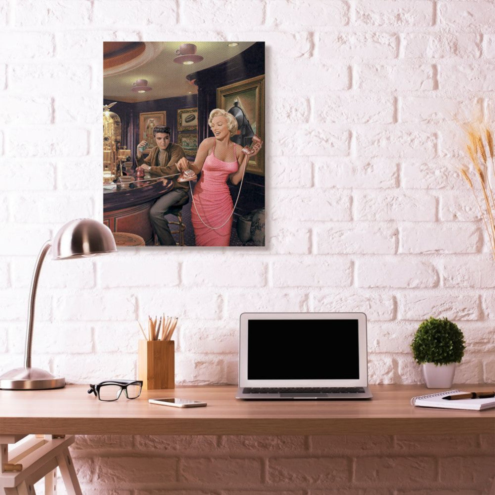 Stupell Industries Coffee Shop Phone Call Vintage Hollywood Movie Star, 30 x 40