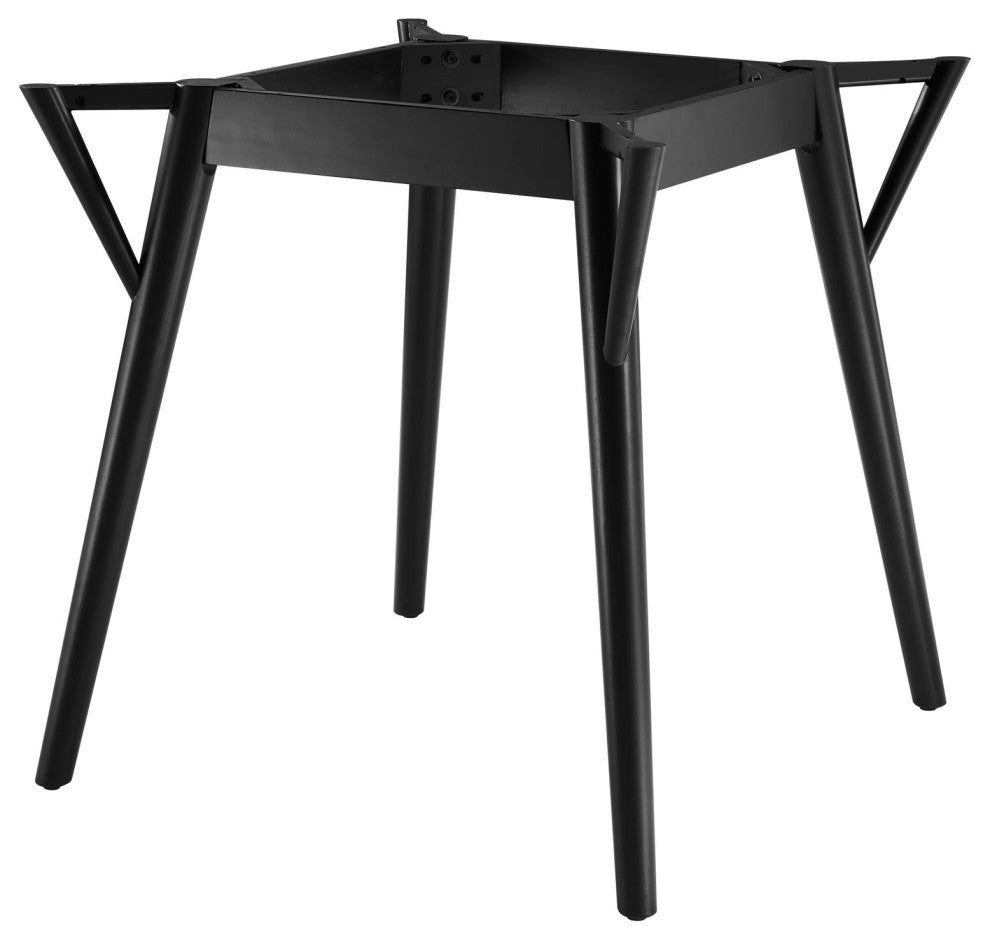 50" Dining Table, Round, White Black, Wood, Artificial Marble, Modern