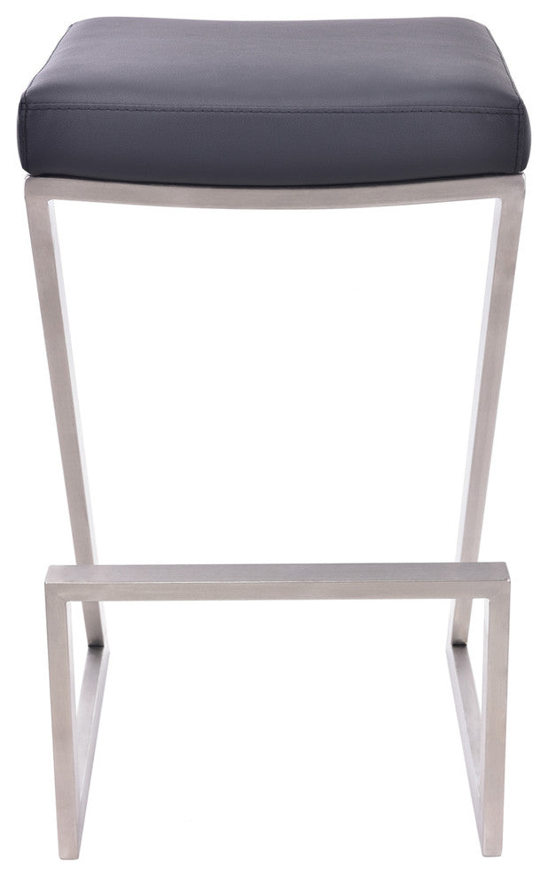 Atlantis Backless Stool, Black, Counter Height