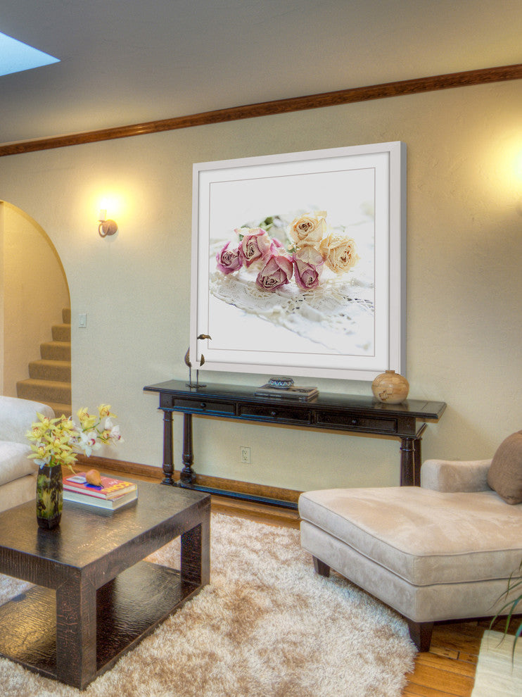 Marmont Hill, "Faded Roses" by Sylvia Cook Framed Painting Print, 12x12