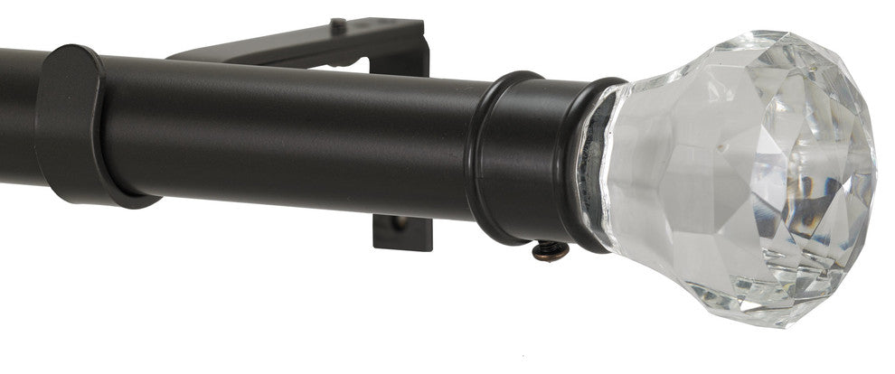 Digital Non-Telescoping Curtain Rod, Oil Rubbed Bronze, 96''