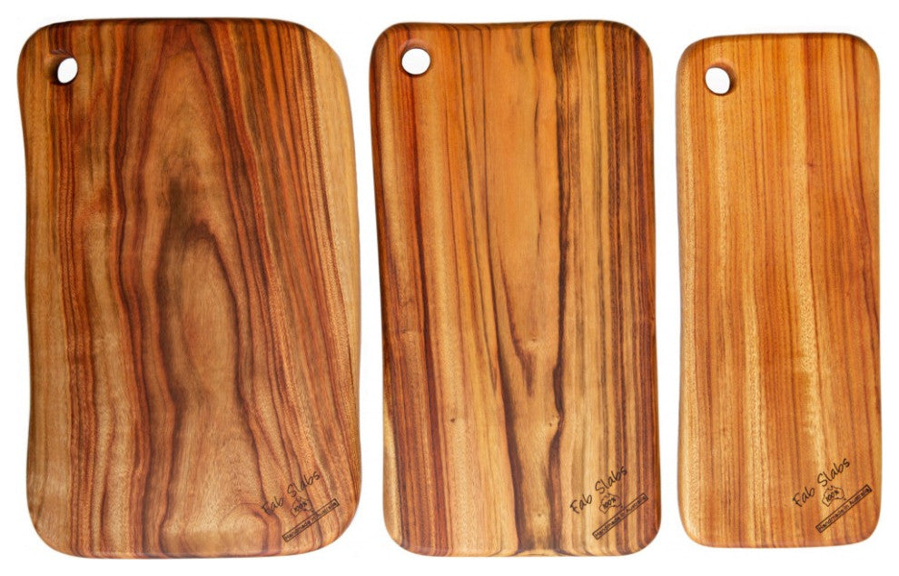 Natural Rounded Rectangle Narrow Anti-Bacterial Cutting Board