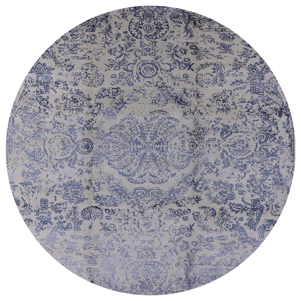 Ahgly Company Indoor Round Mid-Century Modern Area Rugs, 8' Round