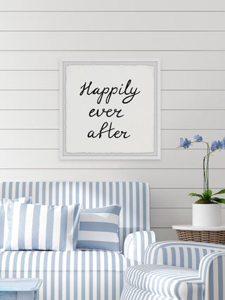 "Happily Ever After II" Framed Painting Print, 12x12