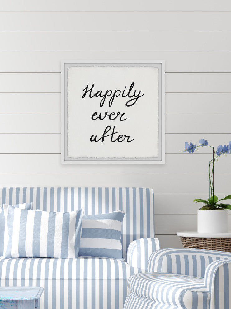 "Happily Ever After II" Framed Painting Print, 12x12