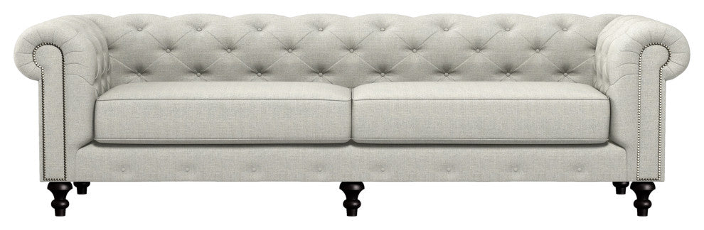 Nativa Interiors London 103" Sofa, Gray, Classic Depth