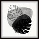 "Monstera Shadow" Framed Painting Print, 32x32
