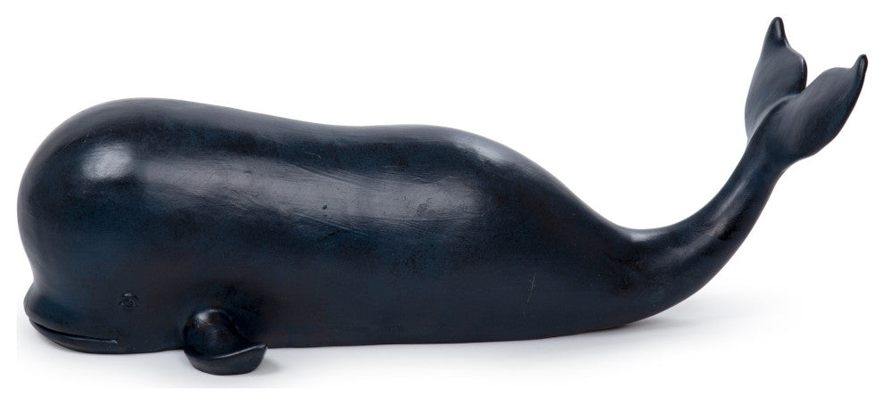 Truu Design Large Polyresin Decorative Whale Figurine