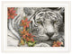 Tiger Lily 2 White Framed Print Wall Art