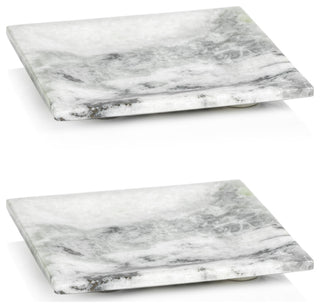 Pordenone Marble Trays, Set of 2, 6"x6"