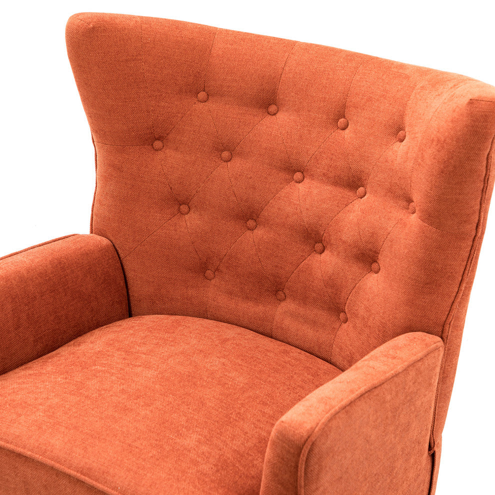 Armchair Set of 2, Orange