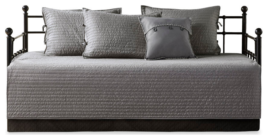 Madison Park Ridge 6 Piece Reversible Plaid Daybed Cover Set