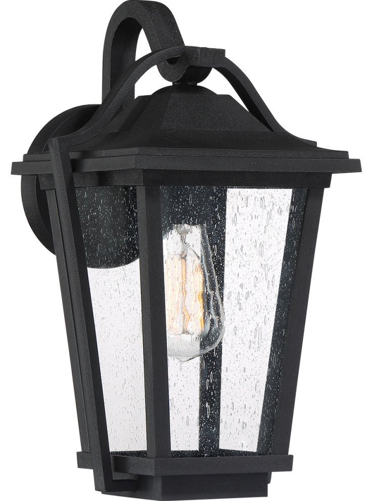 Darius 1-Light Outdoor Lantern, Earth Black