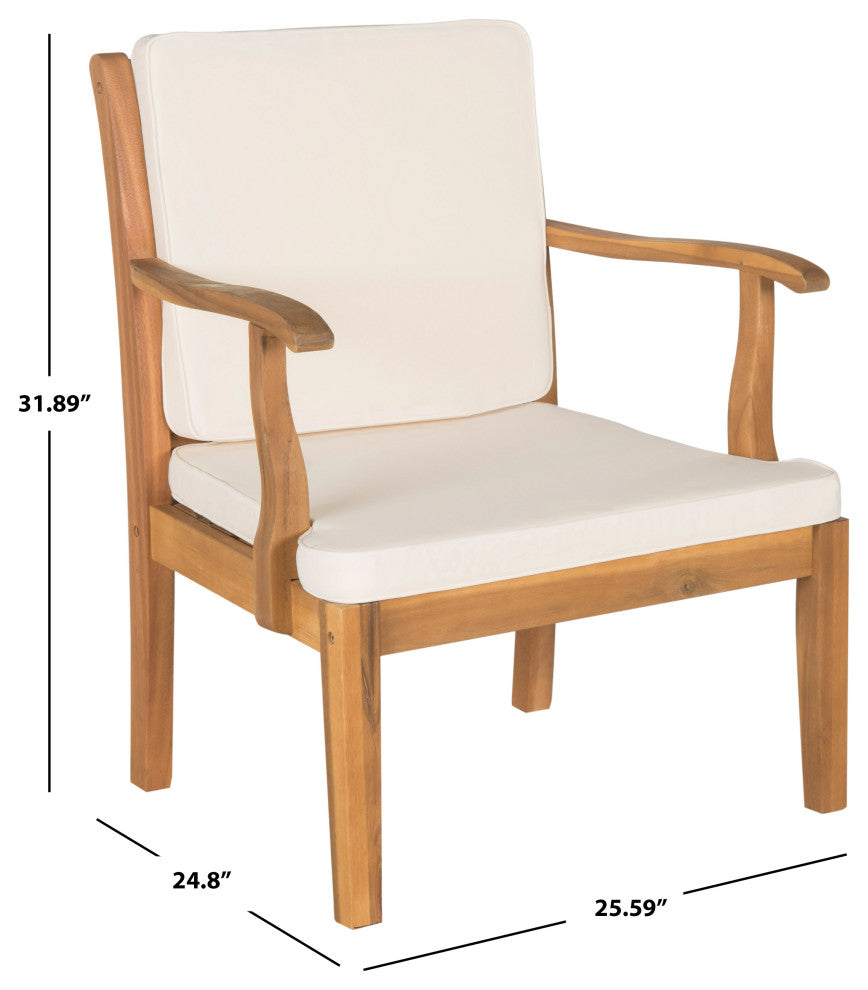 Safavieh Montclair 4-Piece Indoor-Outdoor Living Set, Natural
