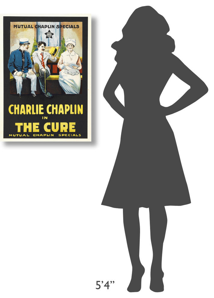 "Charlie Chaplin - The Cure, 1917" Canvas by Hollywood Photo Archive, 22x30"