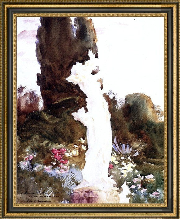 John Singer Sargent Garden Fantasy Framed Premium Canvas Print, 20"x25"