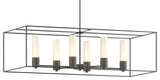 Portico Pendant, Natural Iron, Black Accent