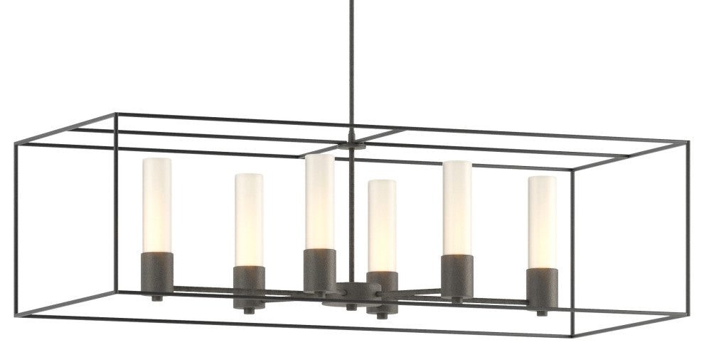 Portico Pendant, Natural Iron, Black Accent