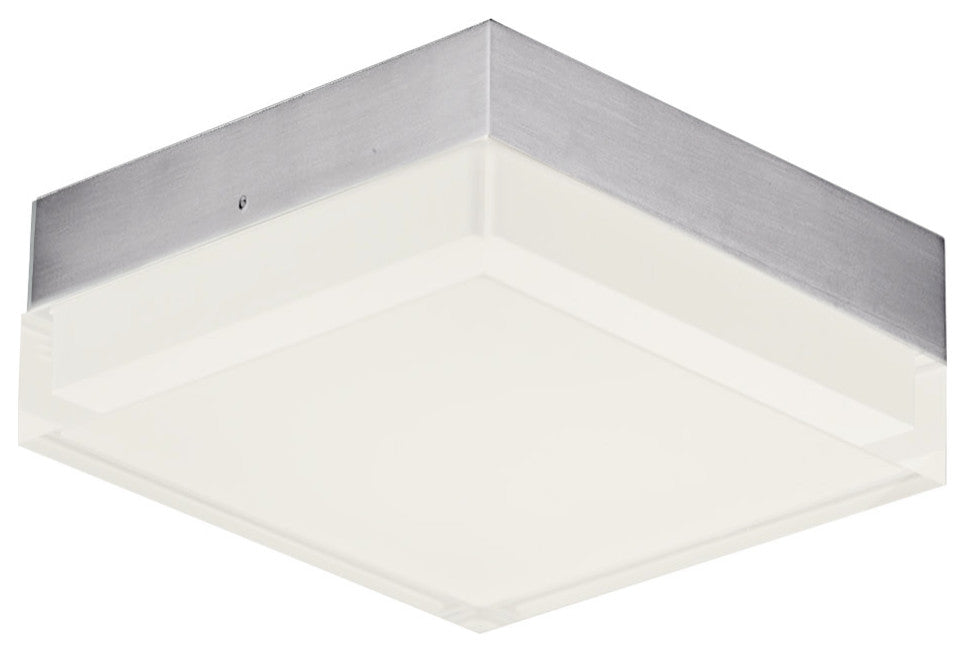 Maxim 57686CLFT Illuminaire II 5"W Integrated LED Flush Mount - Satin Nickel