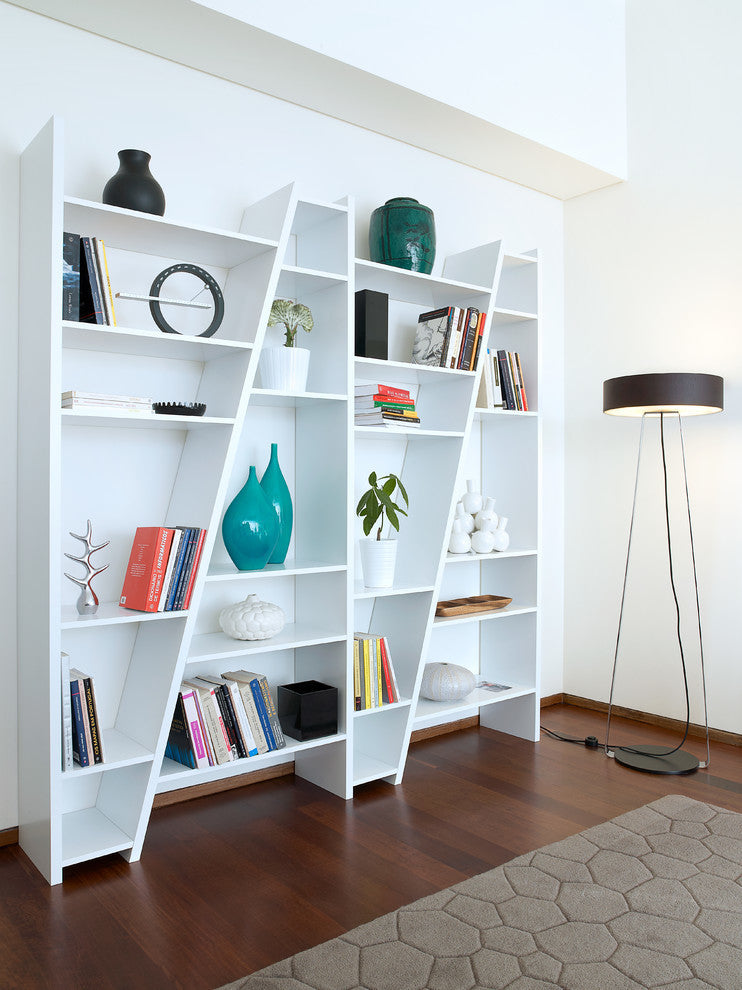 Delta Composition Bookcase, Pure White